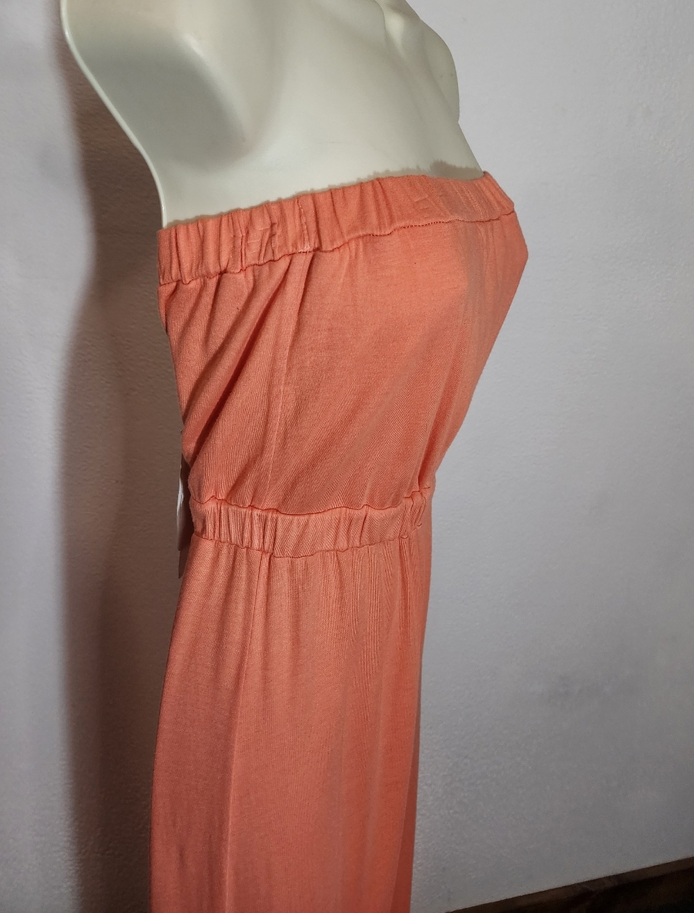 Soft Joie Dress Strapless Coral Maxi Size M - Picture 4 of 10